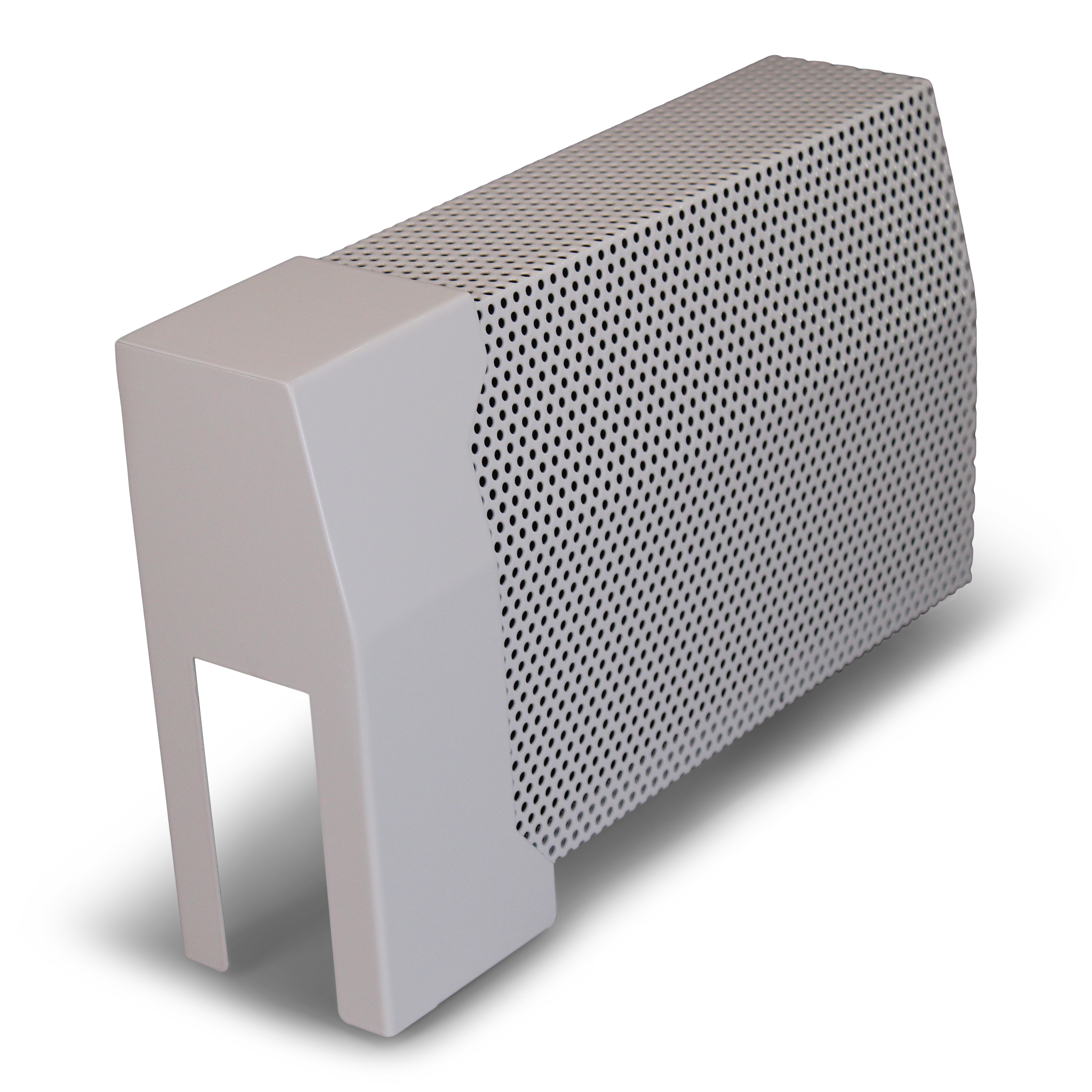7½" White Italian Pillar Left Open Endcap