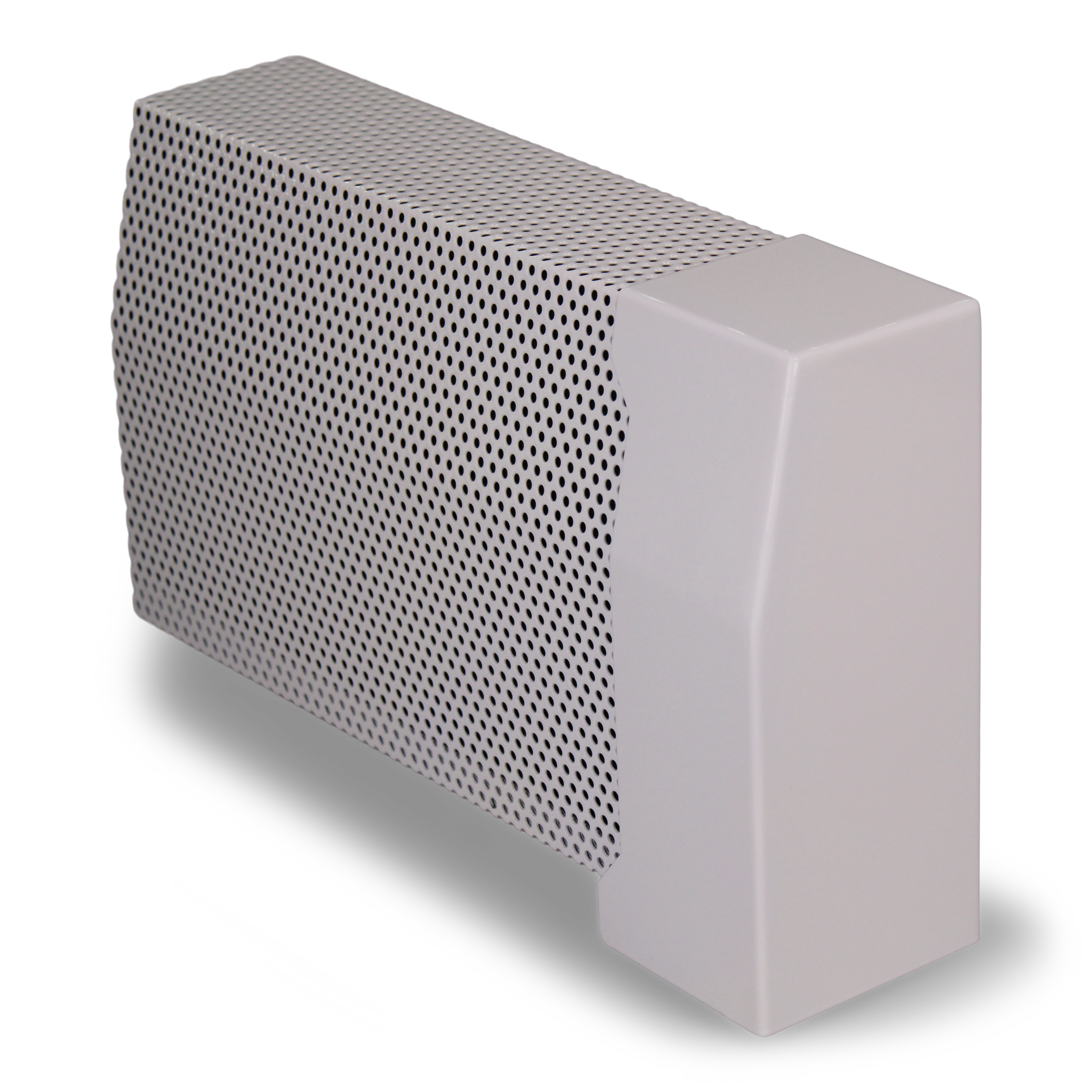 7½" White Italian Pillar Right Closed Endcap