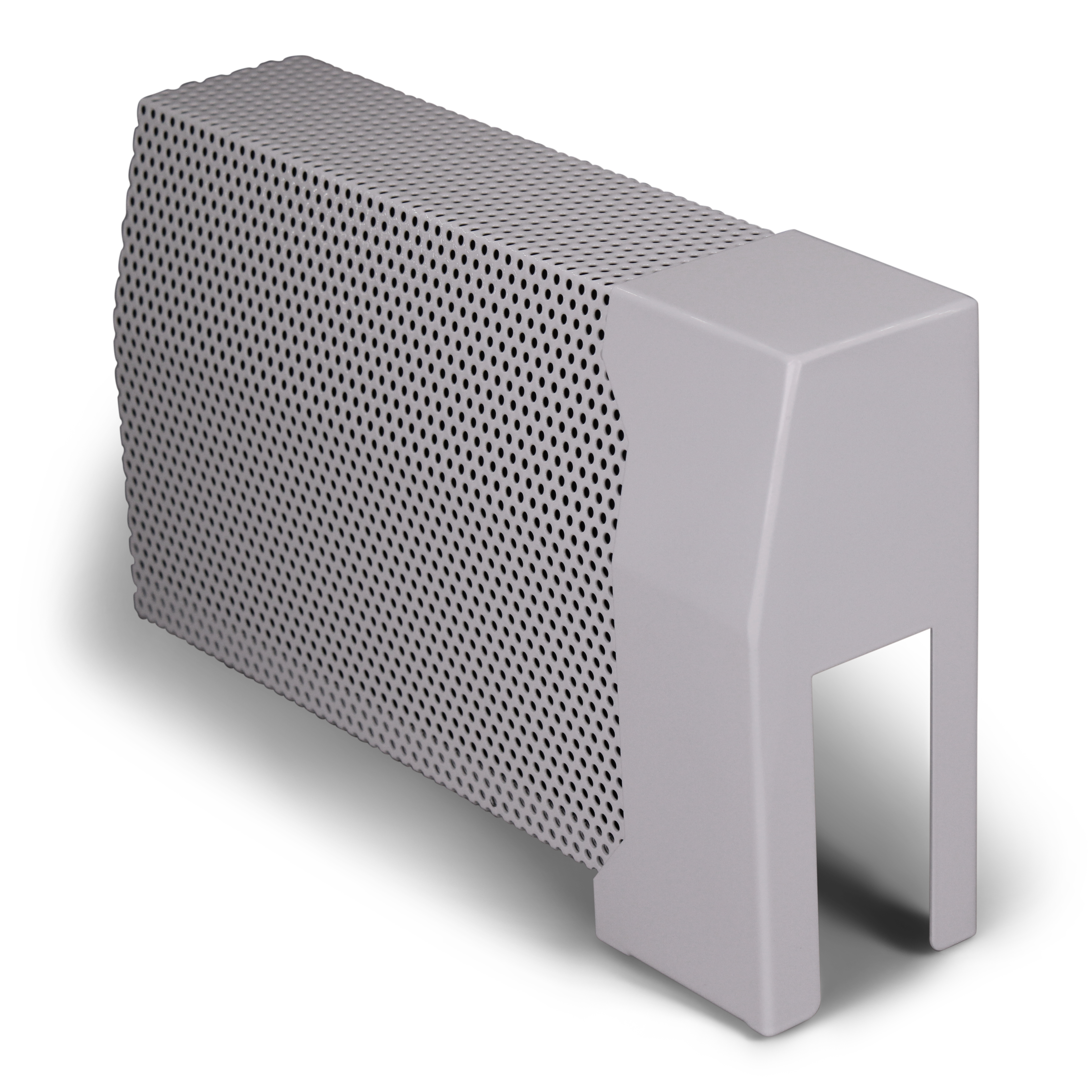 7½" White Italian Pillar Right Open Endcap