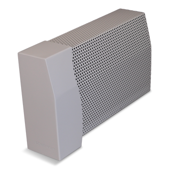 7½" White Wavy Gravy Left Closed Endcap