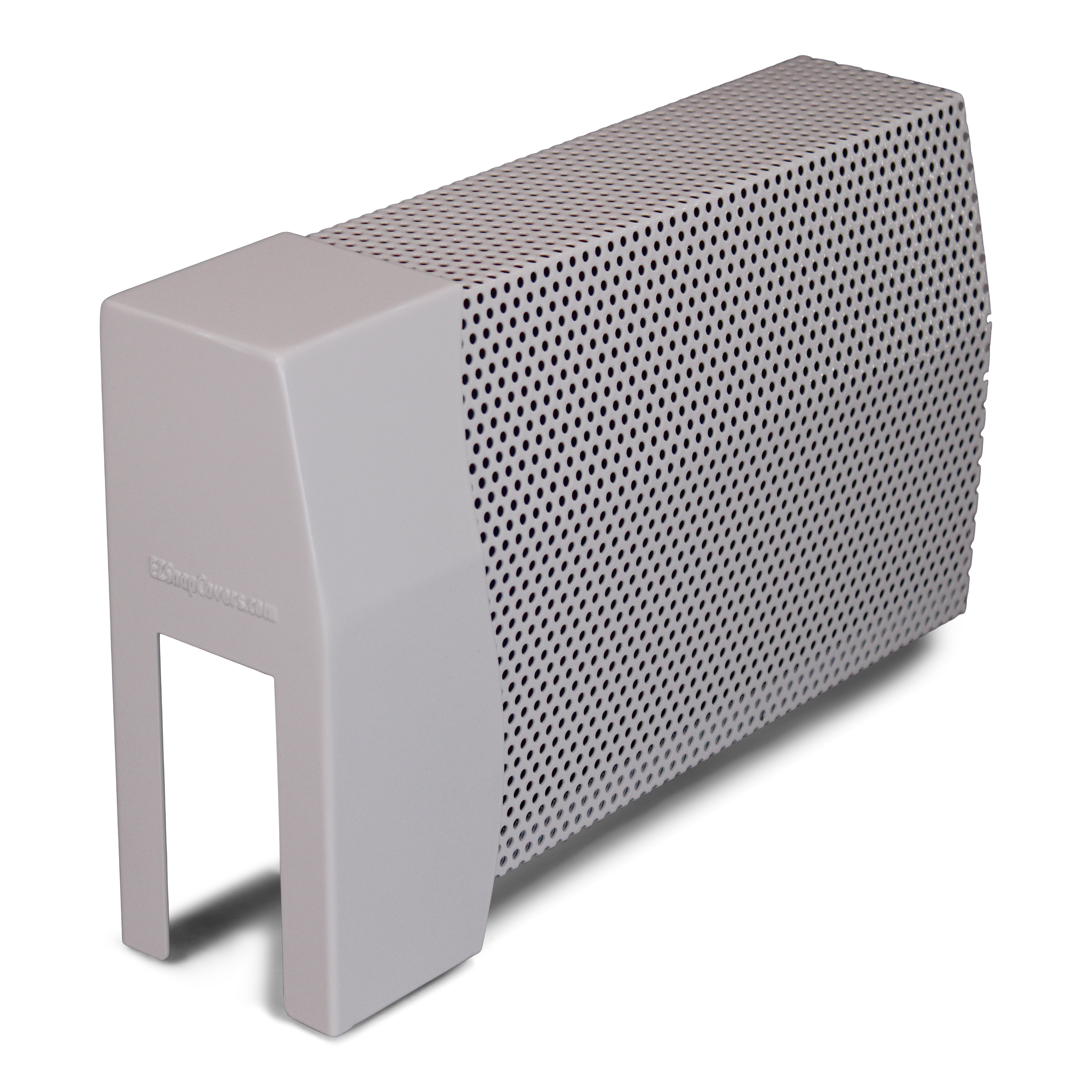 7½" White Wavy Gravy Left Open Endcap