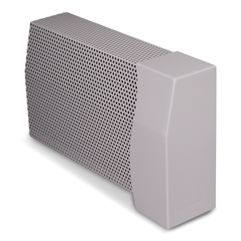 7½" White Wavy Gravy Right Closed Endcap